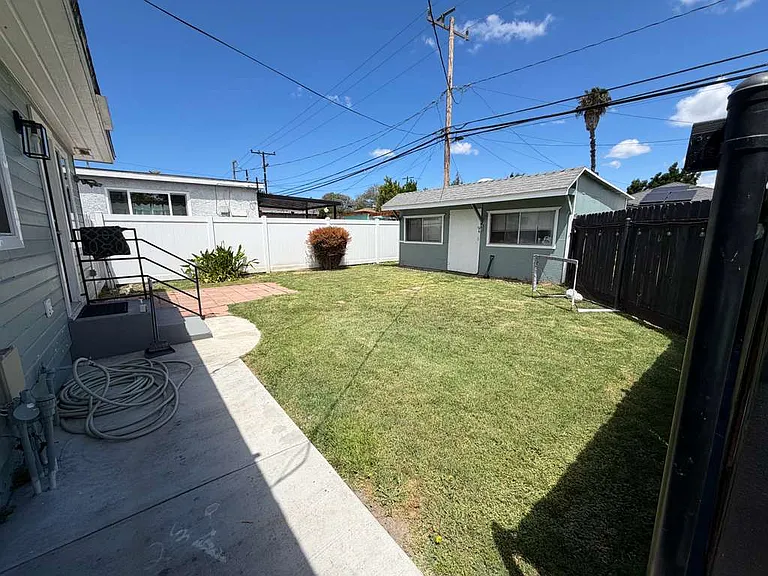 Backyard and shed