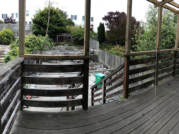 private deck right by the bedrooms