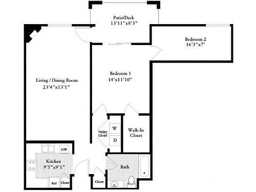 Floor plan 883