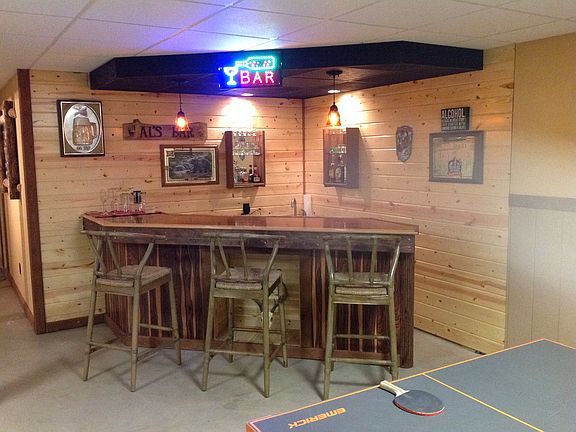 Basement bar