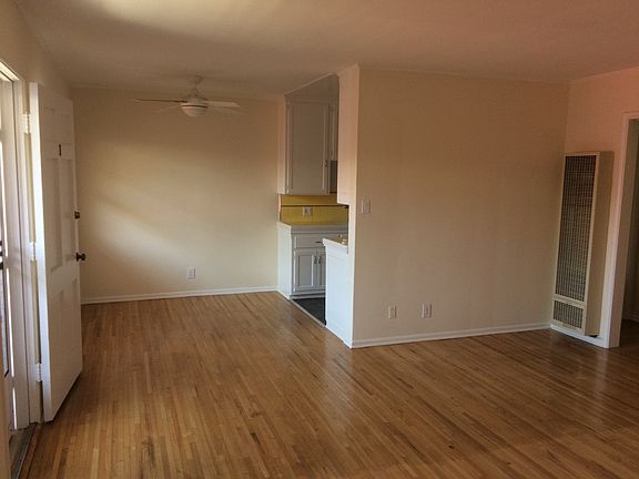 Living/dining area, view from west