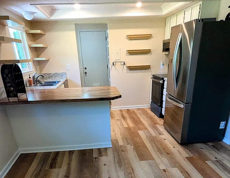 Kitchen from the dining room.