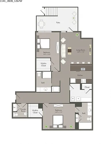 Floor plan 3B1