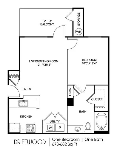 Floor plan A2 - Driftwood