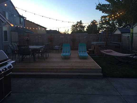 Backyard deck