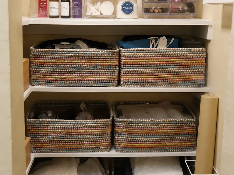 Linen closet in master bath.