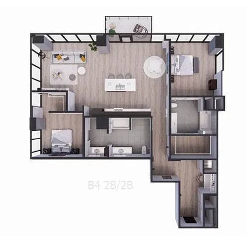 Floor plan B4