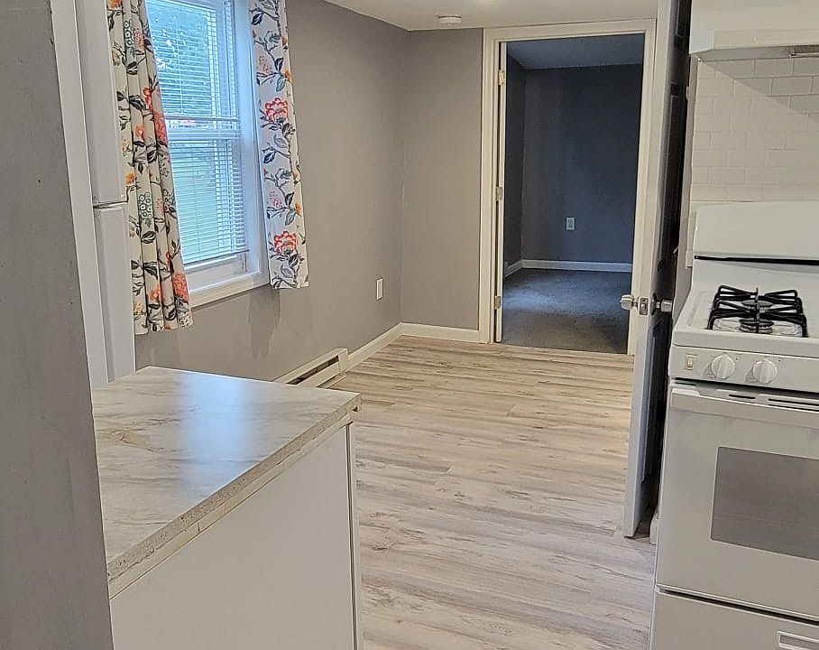 Eat- in Kitchen: no dishwasher in unit. No washer dryer in unit.