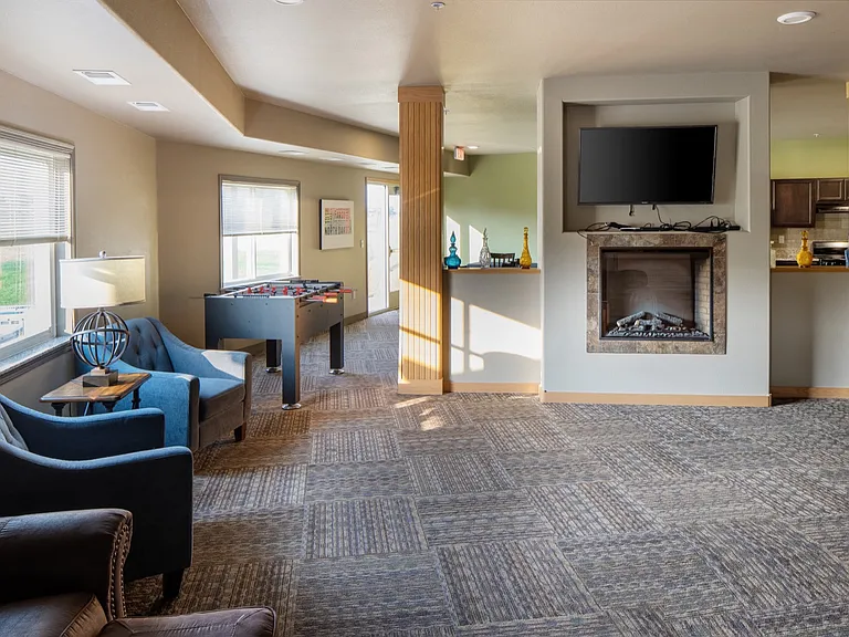 Enjoy time together in the community rooms