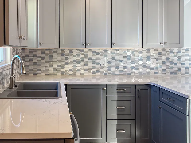 Kitchen cabinets.