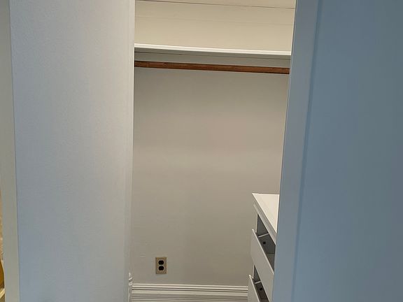 Closet with built in dresser