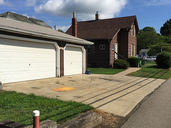 Garage and back view