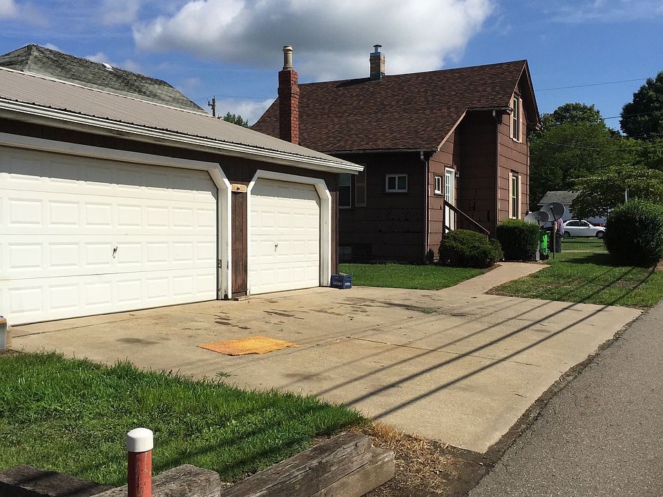 Garage and back view