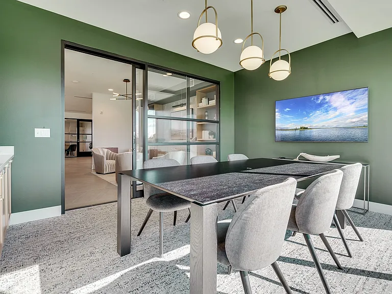 Host a meeting from your home in our conference room
