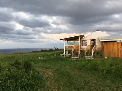 Expansive landscape, sky, and sea views