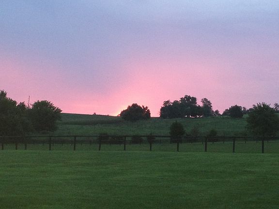 sunrise from the back porch