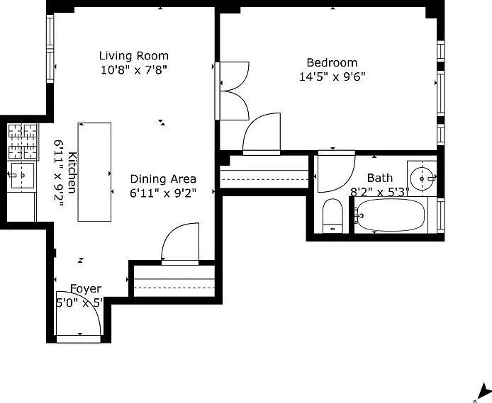 347 W 55th St #2F — Photo 9