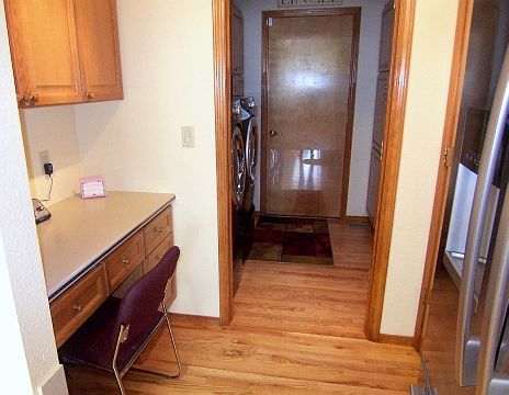 Out-of-the-way Built-in Work Station