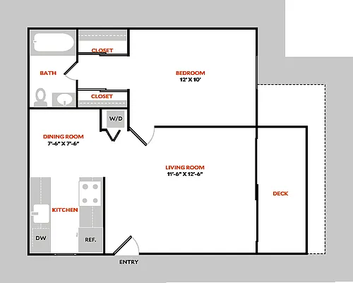 Floor plan Plan 1AR