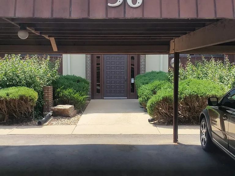 Carport by front door