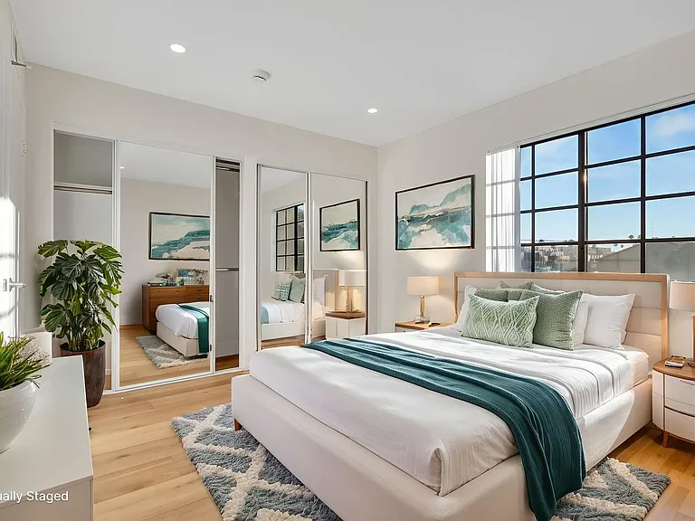 Virtually staged bedroom #2