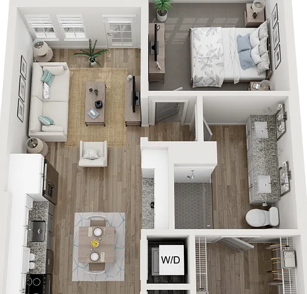 The Monarch | 684 SF | 1 BR/1BA Apartment The Monarch | 684 SF | 1 BR/1BA Apartment