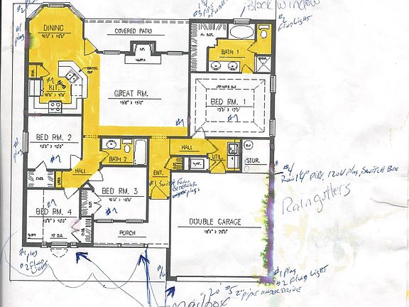 Open concept floor plan