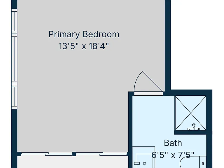 Primary Bed Room Floor Plan