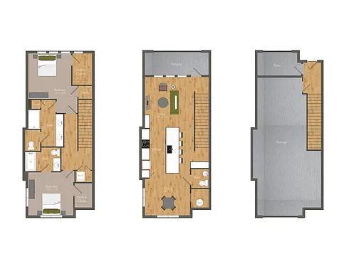 Floor plan B2TH (Townhome)