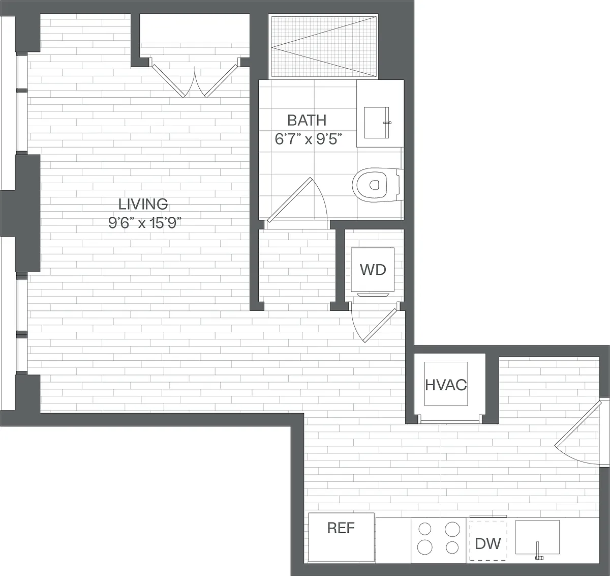 Floor plan Studio-SC