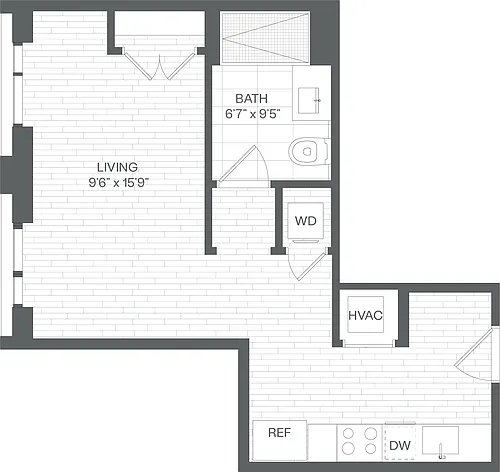 Floor plan Studio-SC