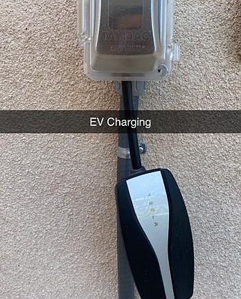 outlet available for EV charging.