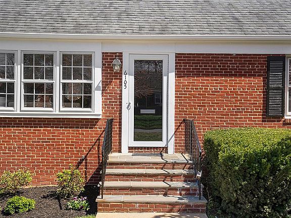 Front door and steps