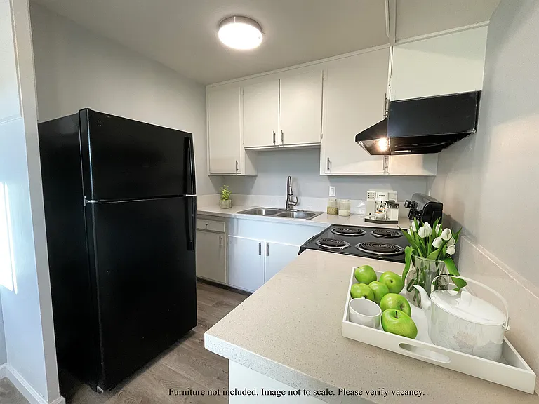 Staged Kitchen- One Bedroom/One Bathroom