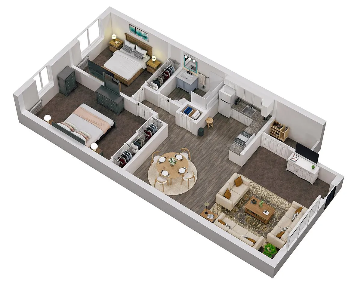 Floor plan 2 Bedroom