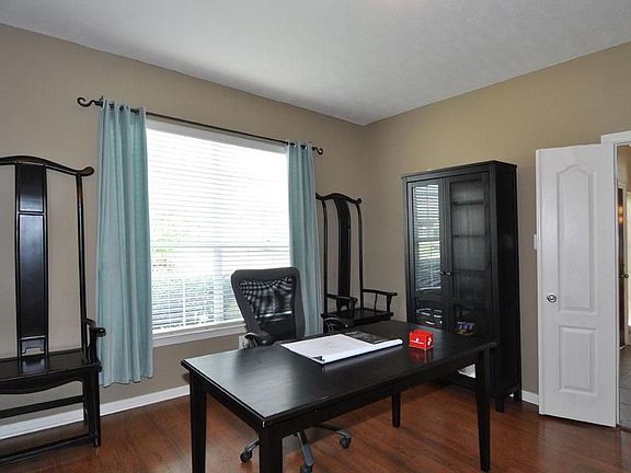 Study with double doors.