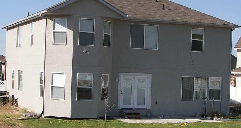 Rear view of home