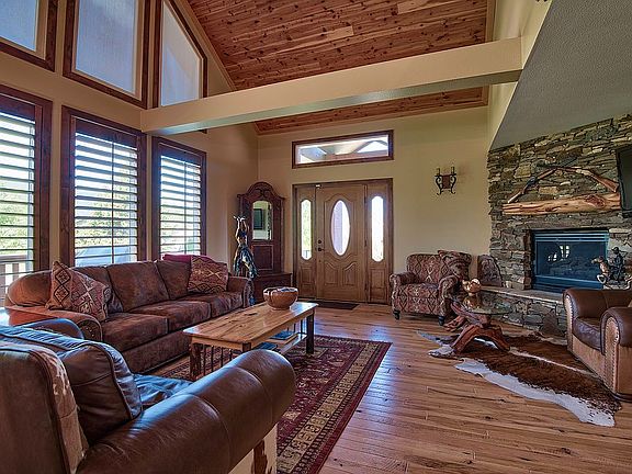 Living room hickory floors