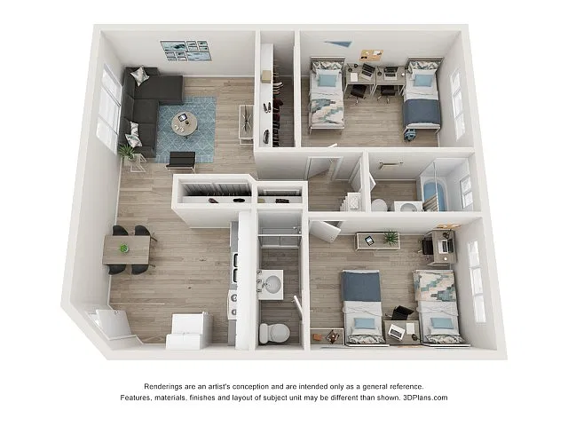 Floor plan Breakpointe 2x2