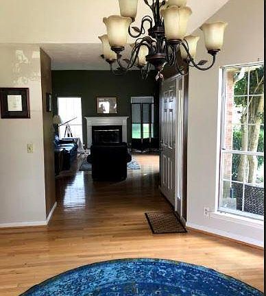 Living room & sunroom shared space