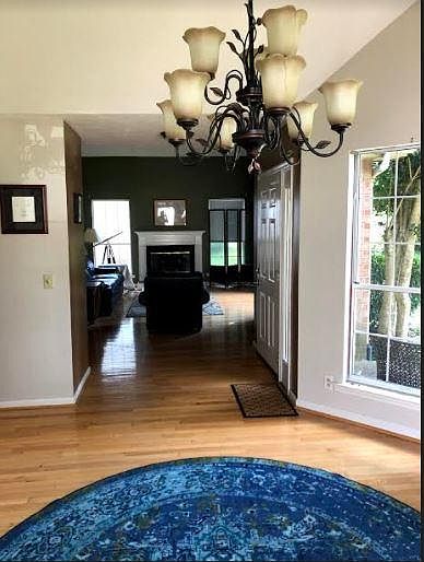 Living room & sunroom shared space