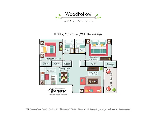 Floor plan 2X2