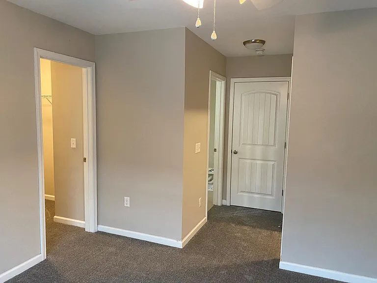 Master Bedroom suite with two closets and master bath