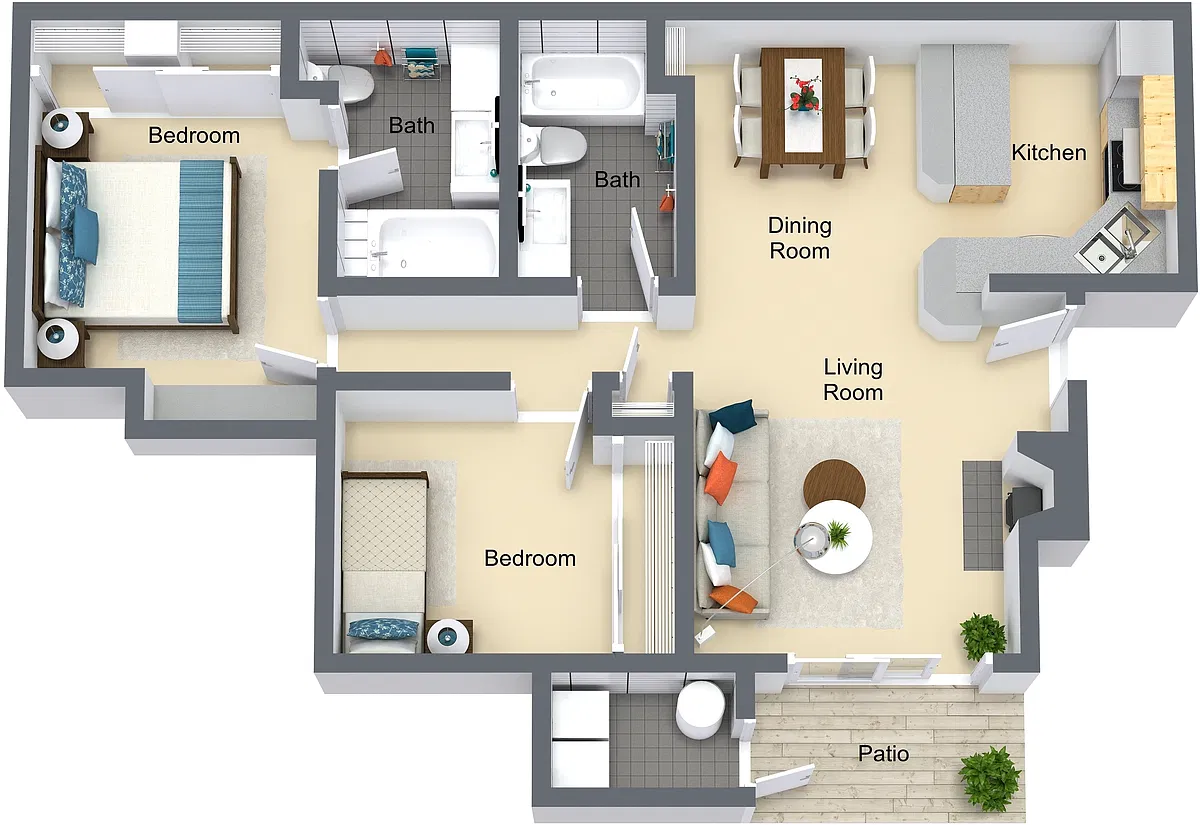 Floor plan Tahiti