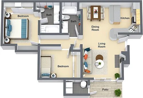 Floor plan Tahiti