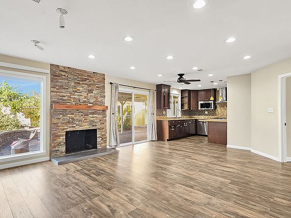 Living Room Kitchen view
