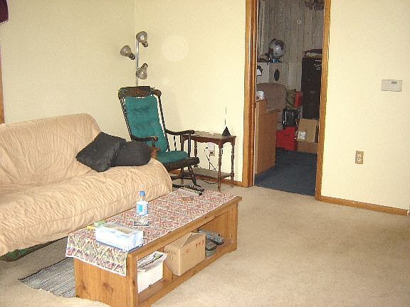 Huge freshly painted living room