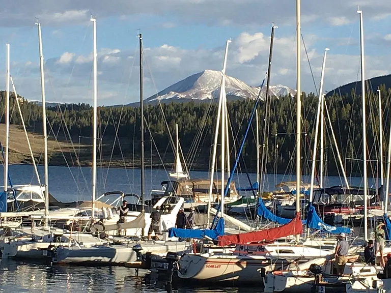 Dillon Marina on Lake Dillon.