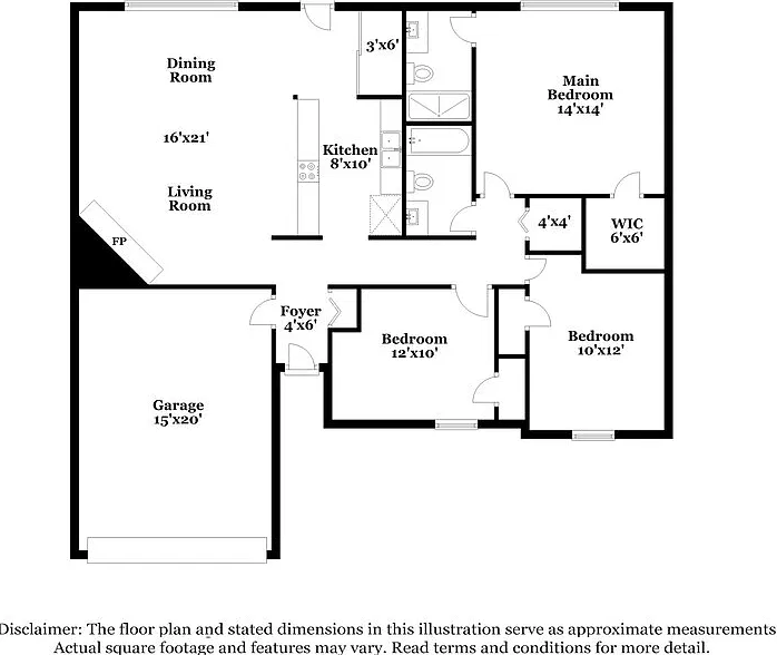 3 bed, 2.0 bath, 1425 sqft, $2,085 — Photo 2