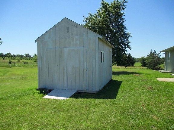 Storage Building in Backyard.